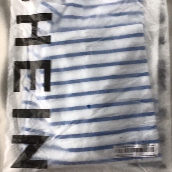 ‼️MOVING‼️ NEW Striped Tee Dress Sz. 8/10 Blue & White. Shirt tail hem - Picture 11 of 11